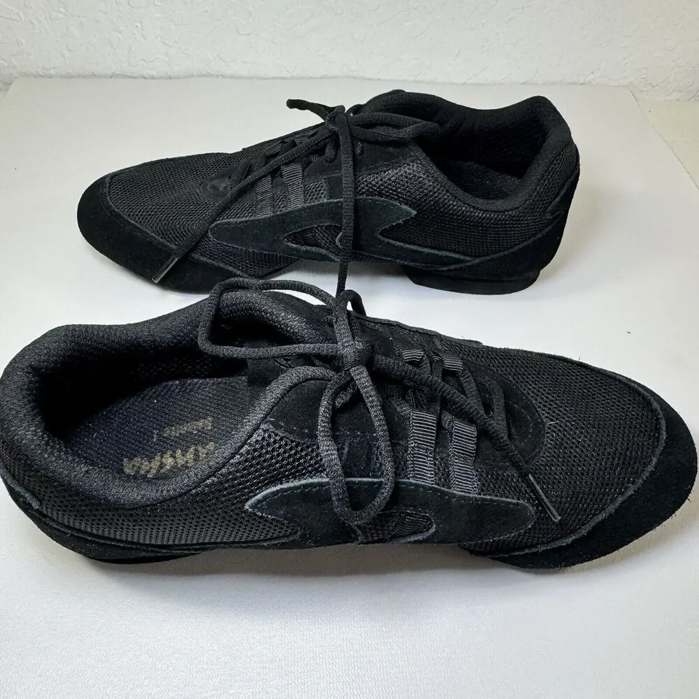 Sansha Skazz Salsette 1‎ Jazz Sneakers Unisex Size 14M Suede/Mesh Upper